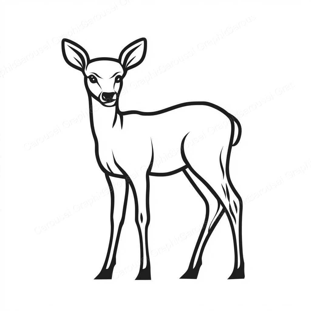Deer Vector Graphic preview