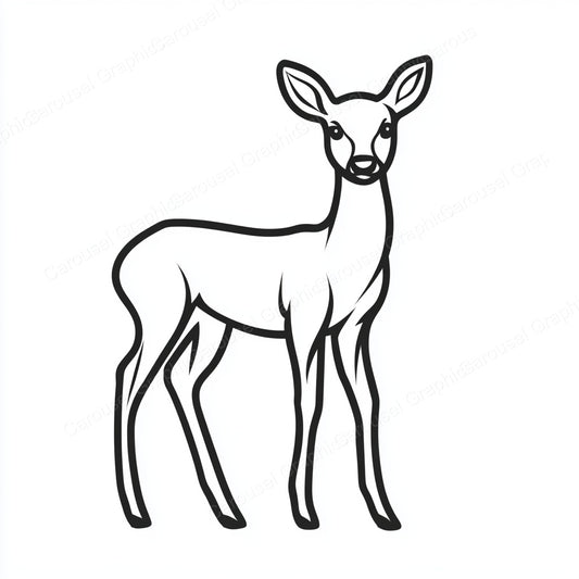Deer Vector Graphic preview