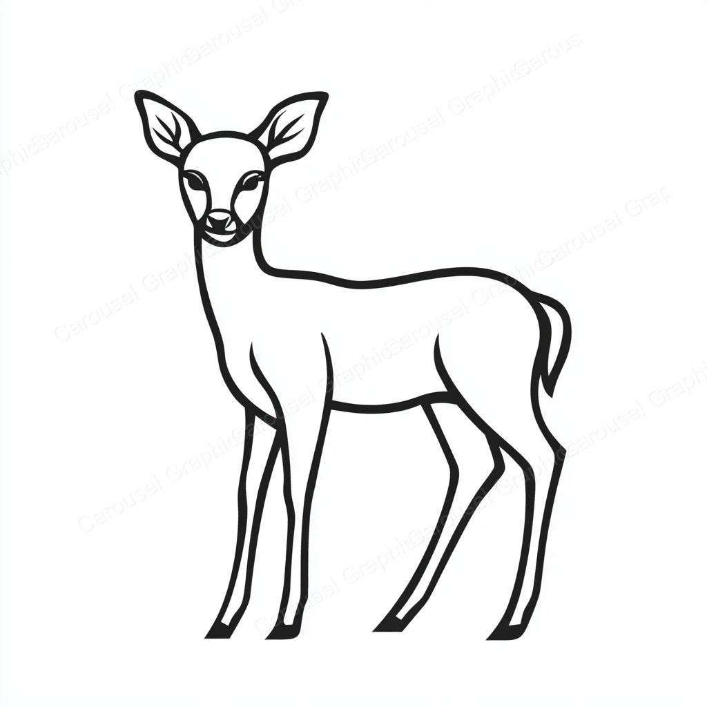 Deer Vector Graphic preview