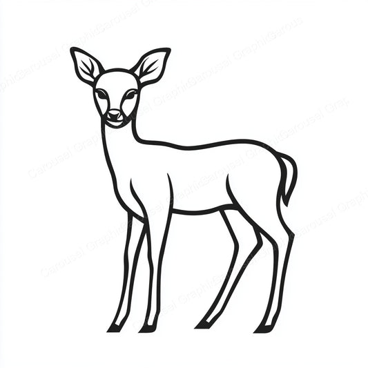 Deer Vector Graphic preview
