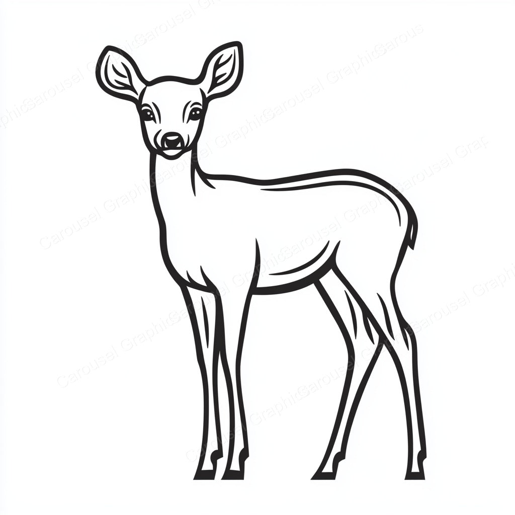 Deer Vector Graphic preview