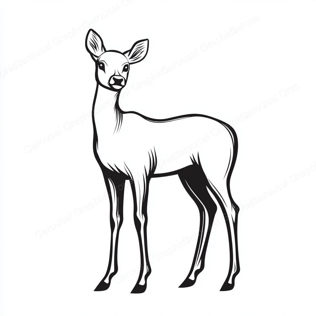 Deer Vector Graphic preview