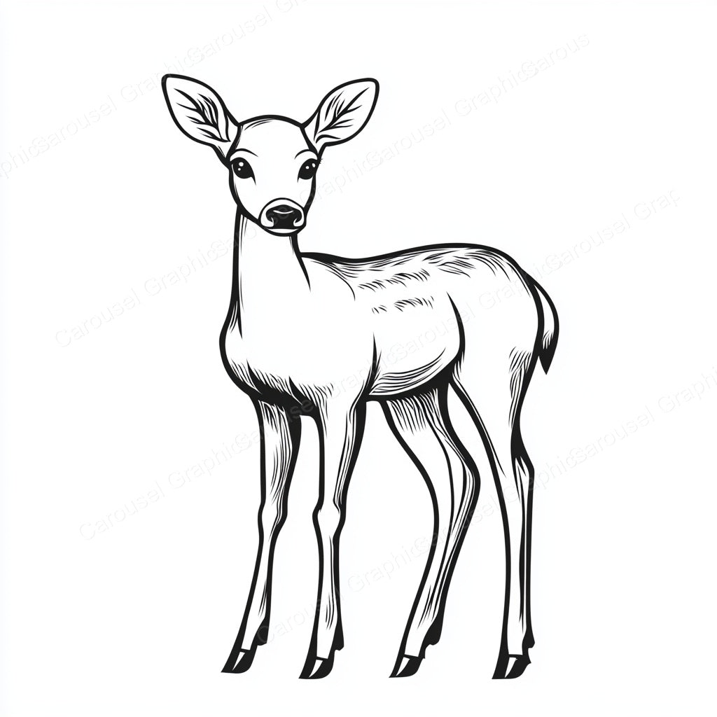 Deer Vector Graphic preview