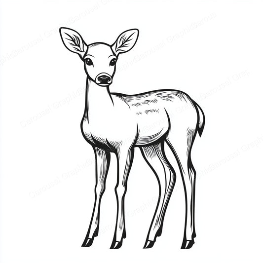 Deer Vector Graphic preview