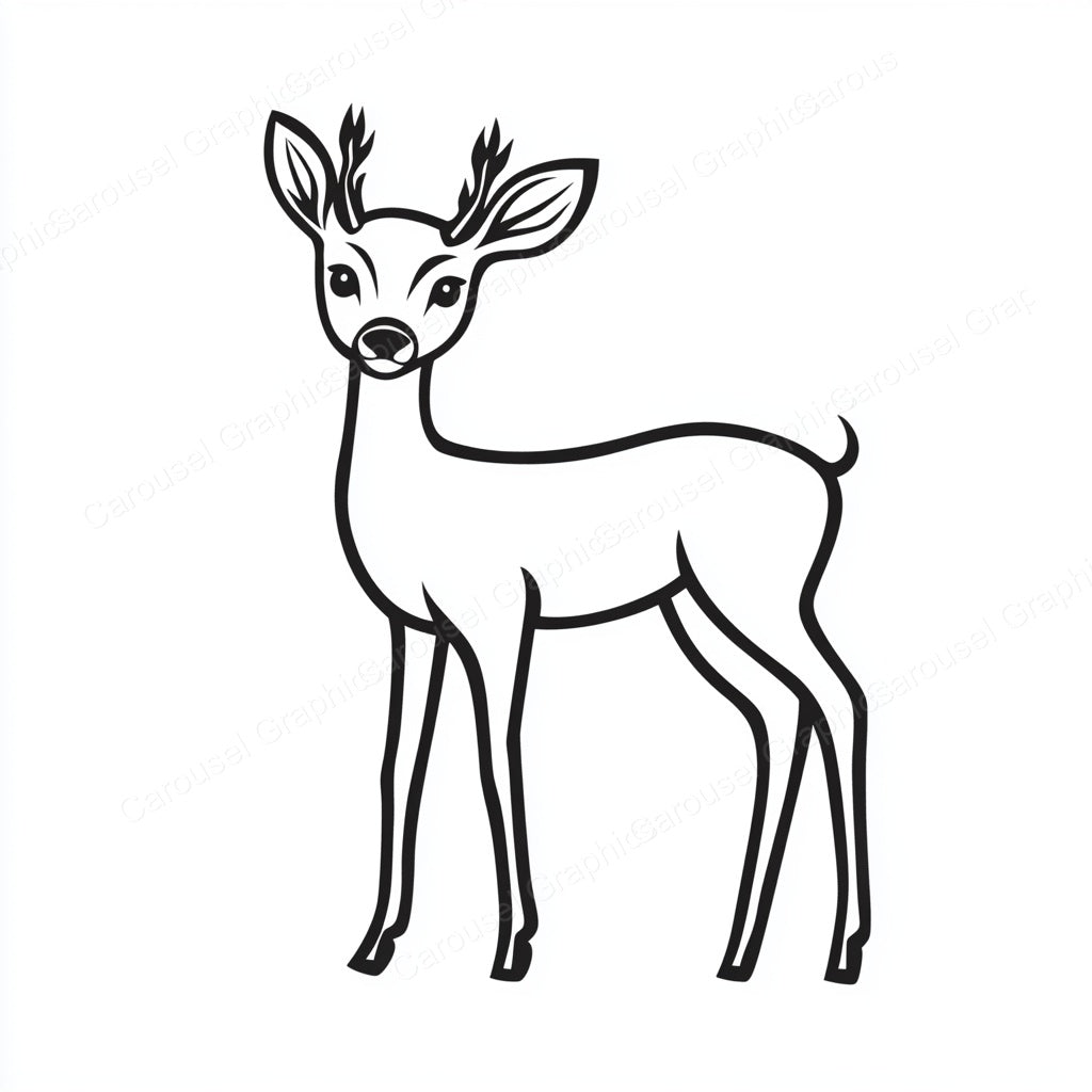 Deer Vector Graphic preview