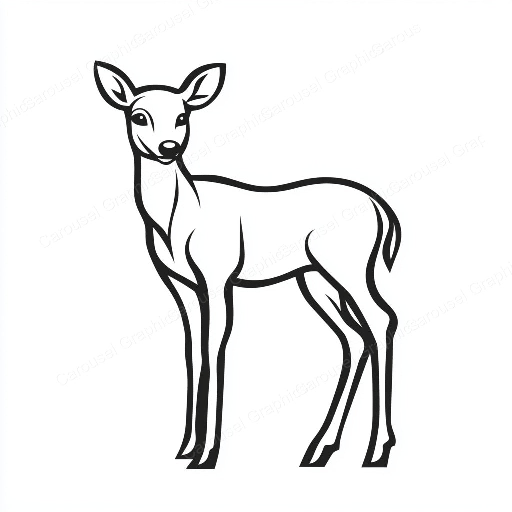 Deer Vector Graphic preview