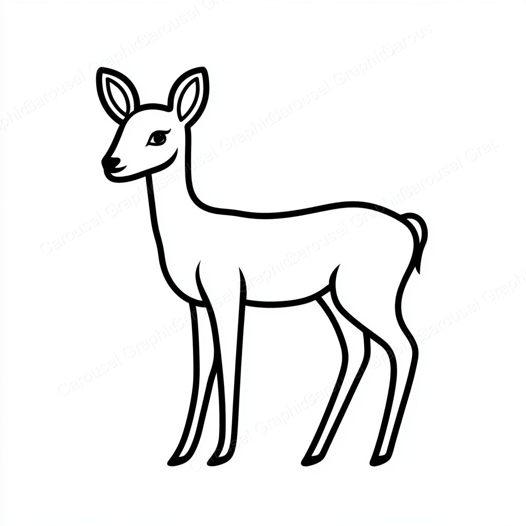 Deer Vector Graphic preview