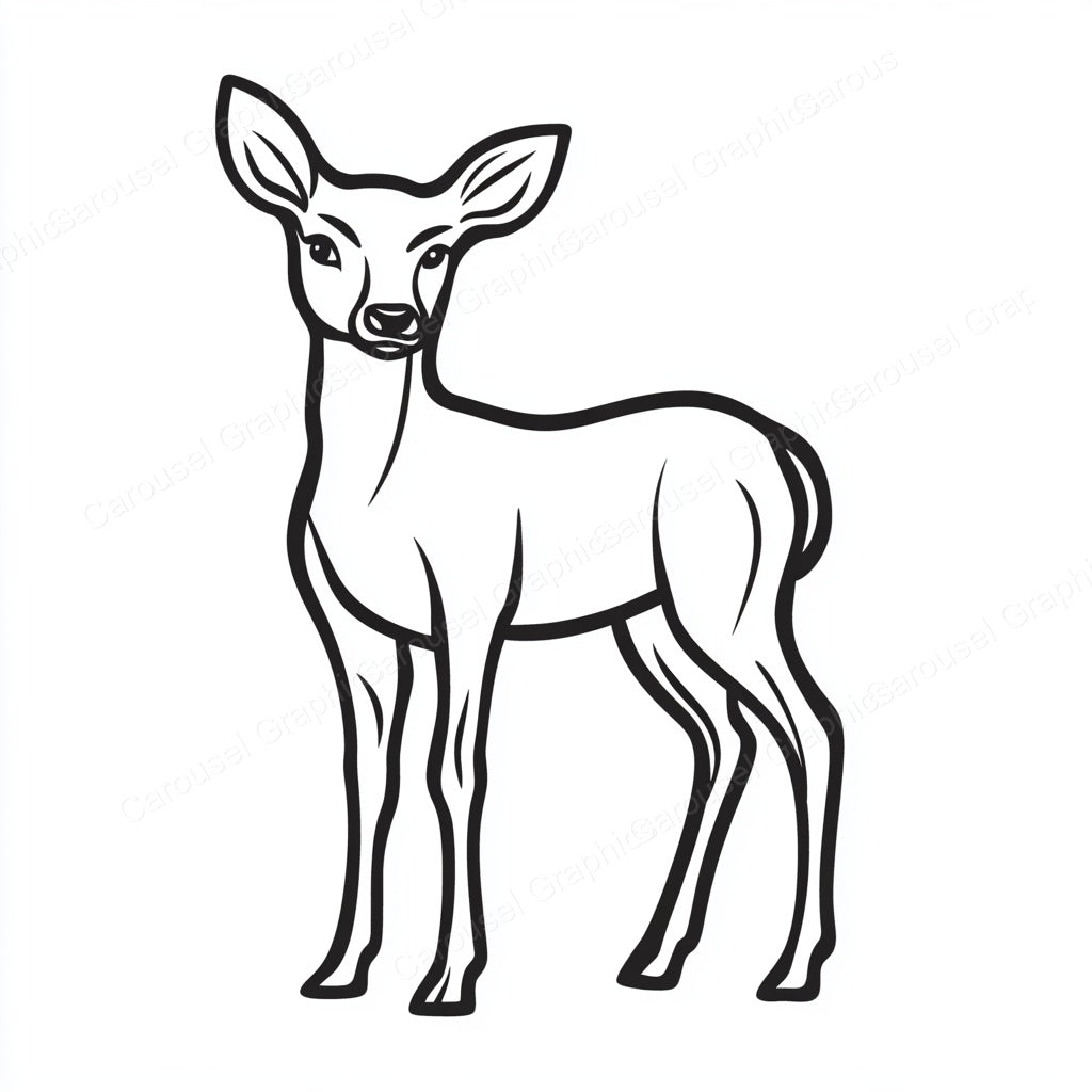 Deer Vector Graphic preview