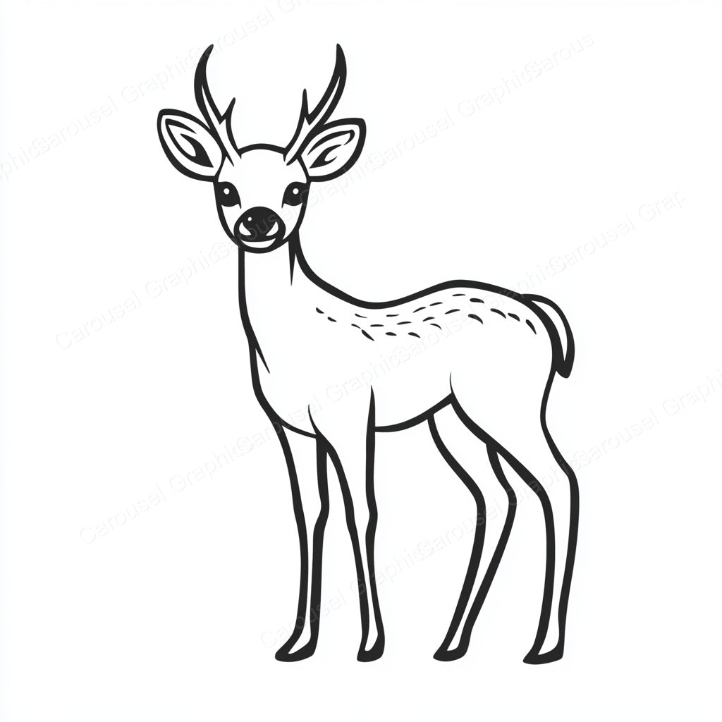 Deer Vector Graphic preview