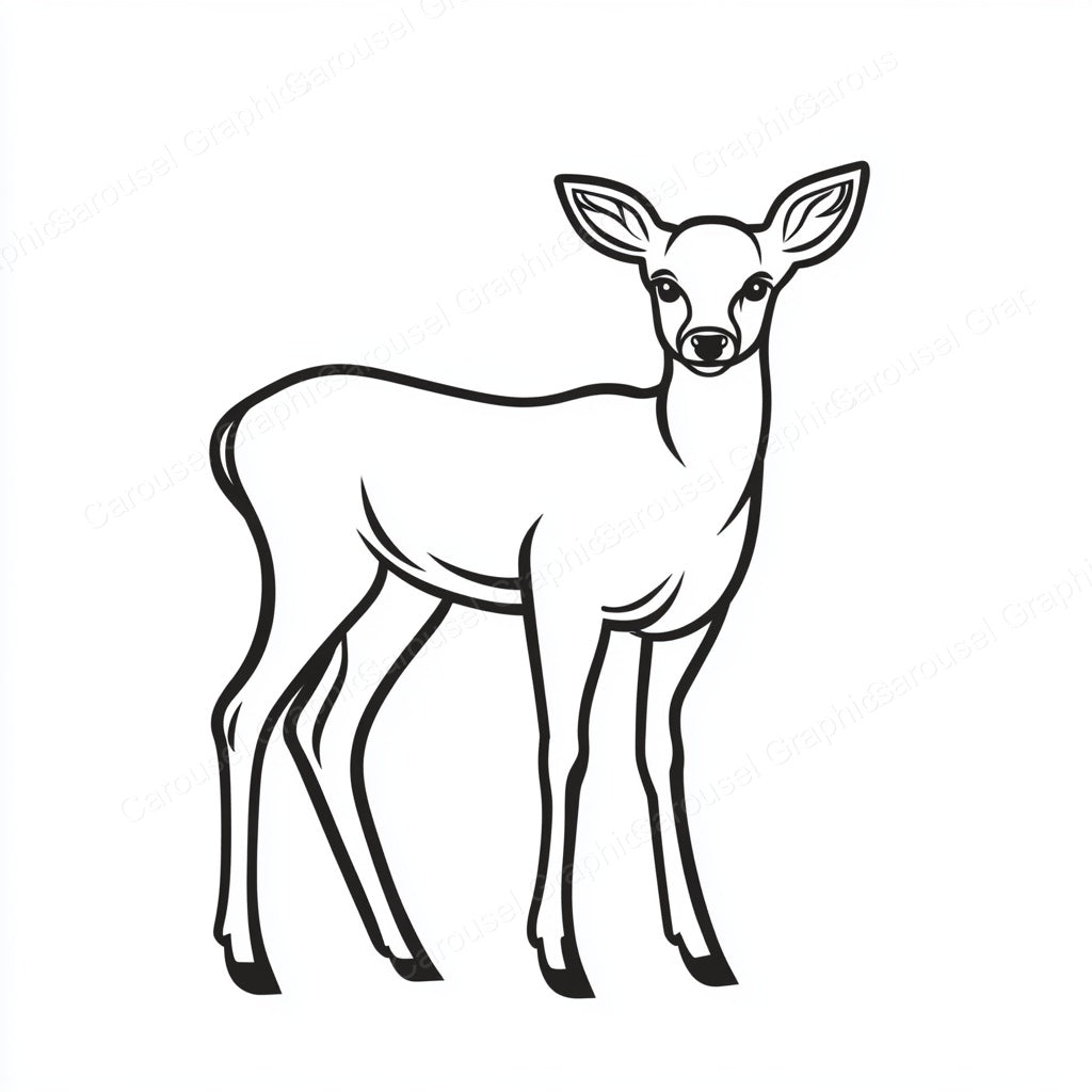 Deer Vector Graphic preview