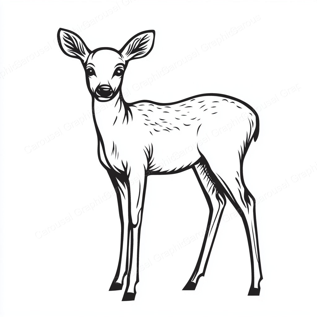 Deer Vector Graphic preview