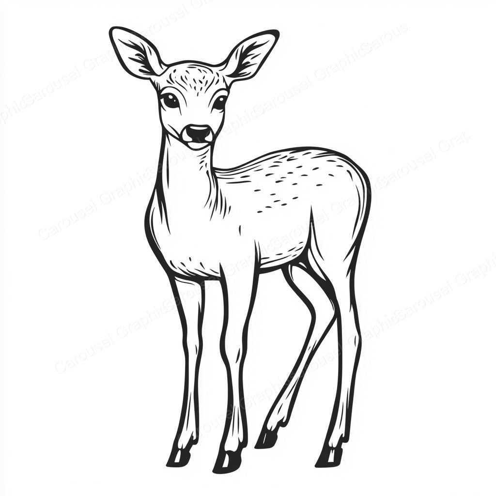 Deer Vector Graphic preview