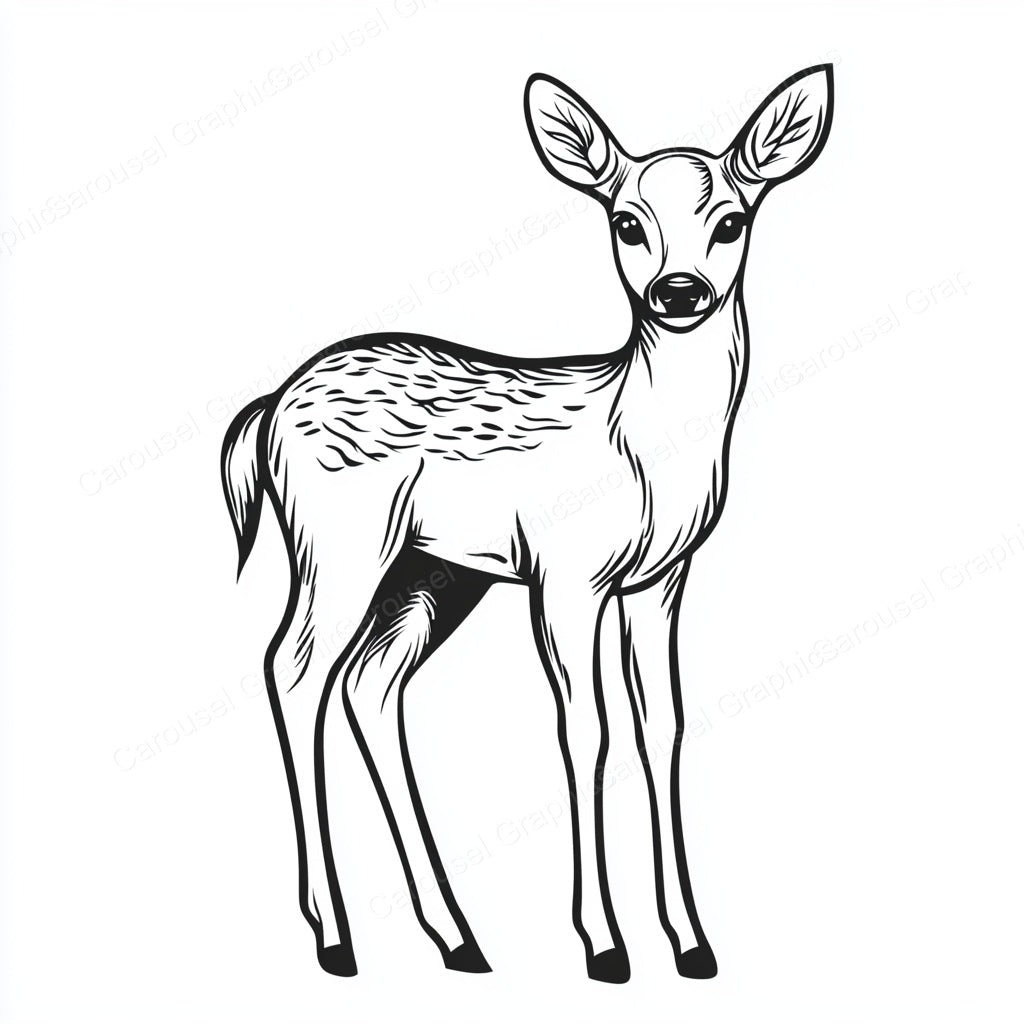 Deer Vector Graphic preview