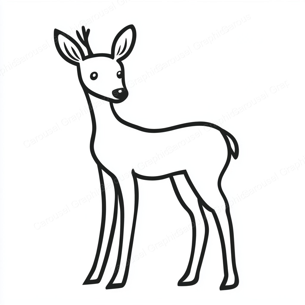 Deer Vector Graphic preview