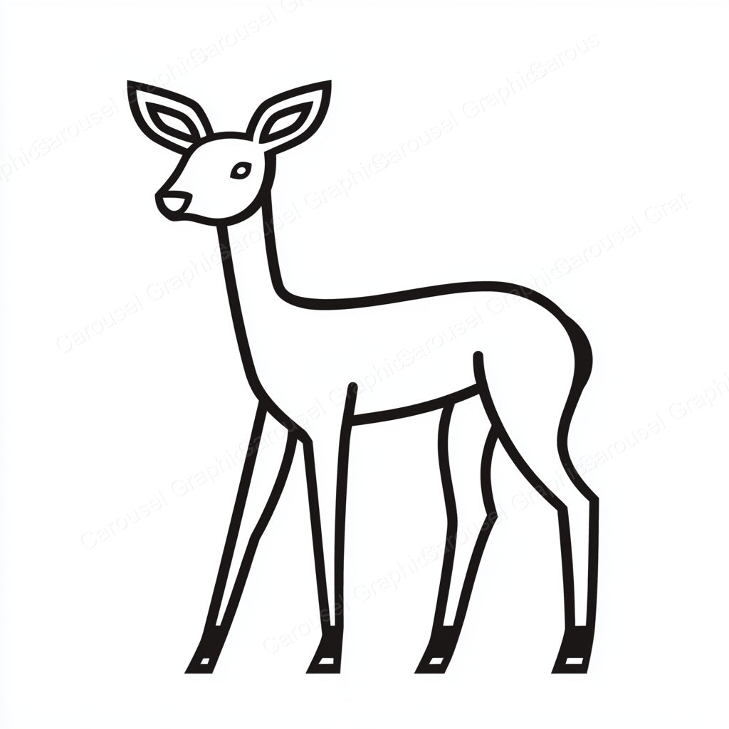 Deer Vector Graphic preview