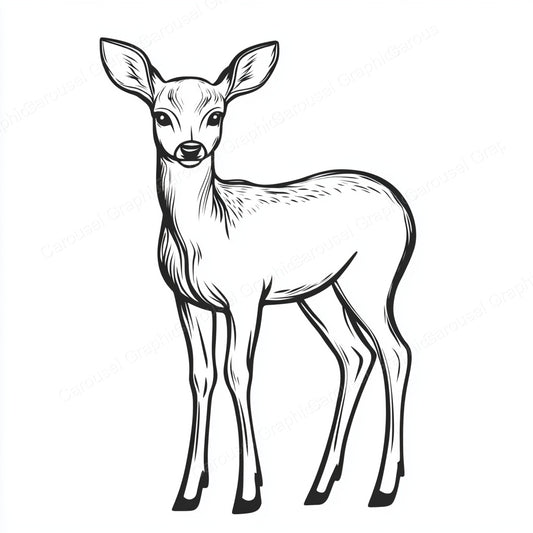 Deer Vector Graphic preview