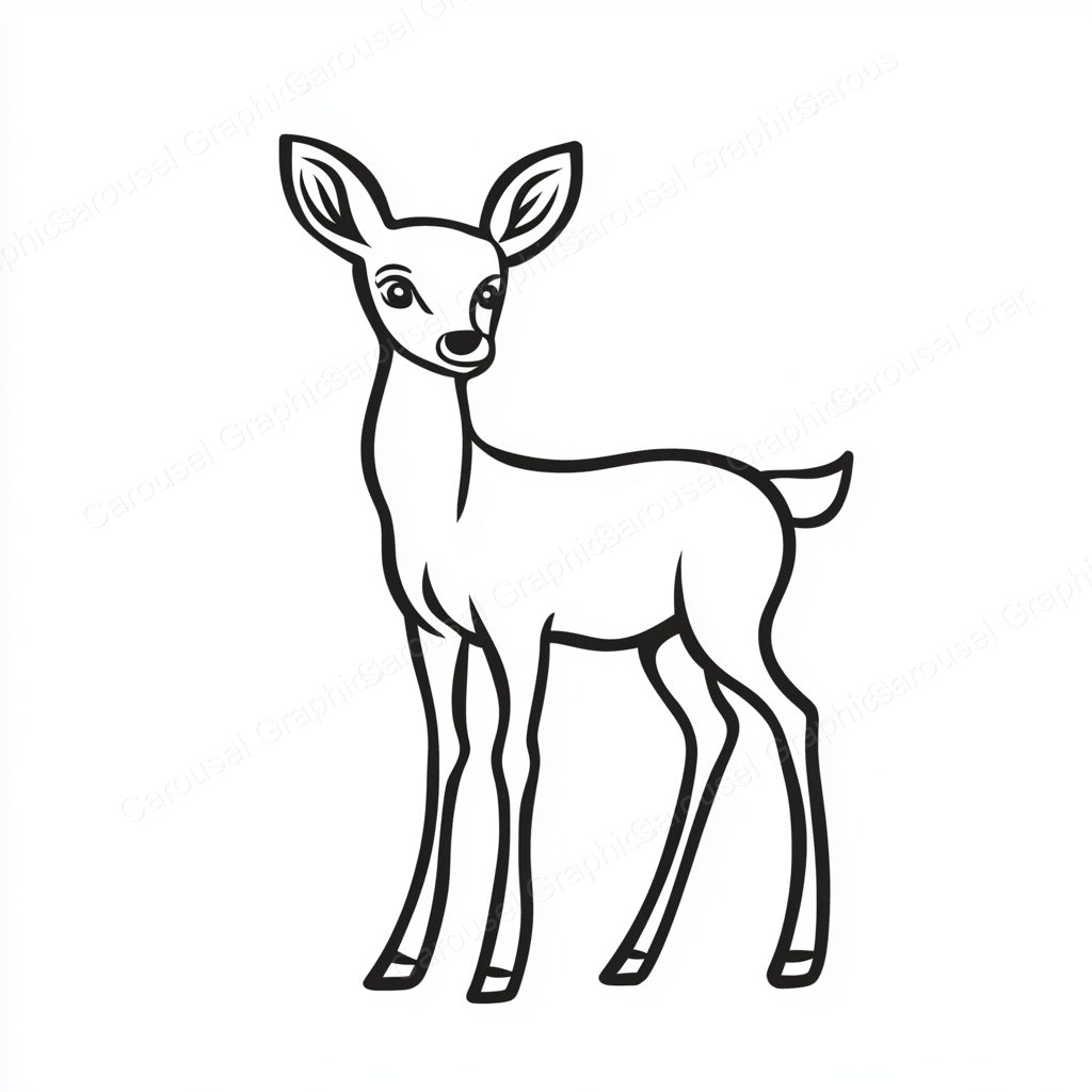 Deer Vector Graphic preview
