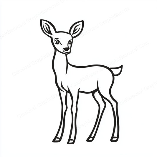 Deer Vector Graphic preview