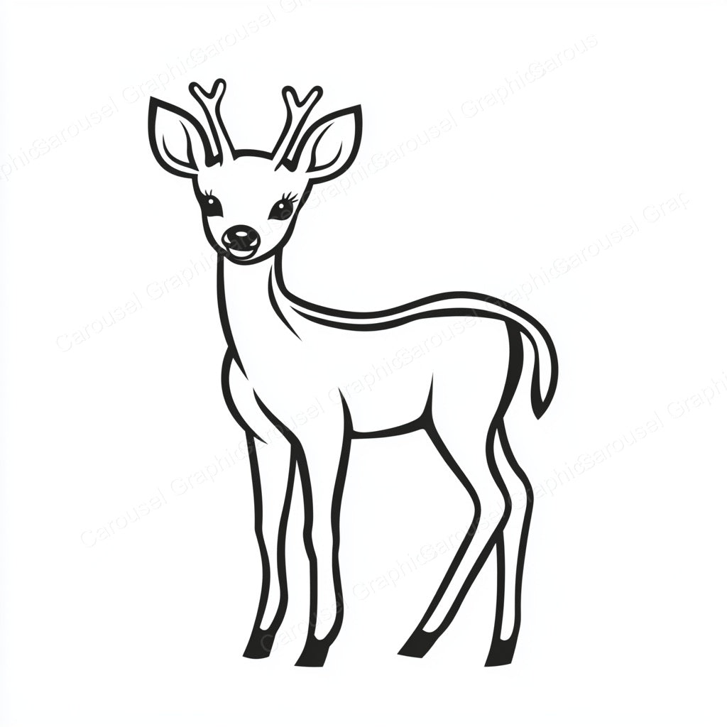 Deer Vector Graphic preview