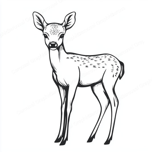Deer Vector Graphic preview