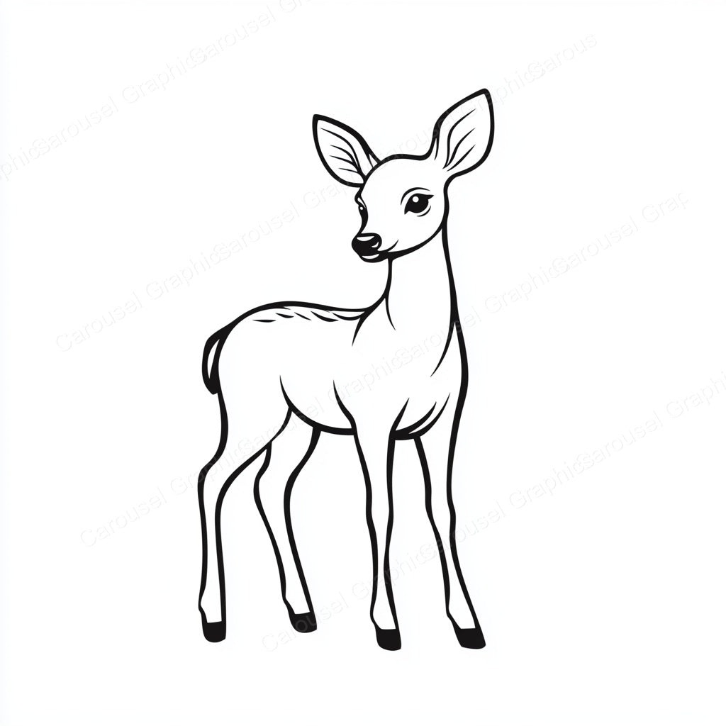 Deer Vector Graphic preview