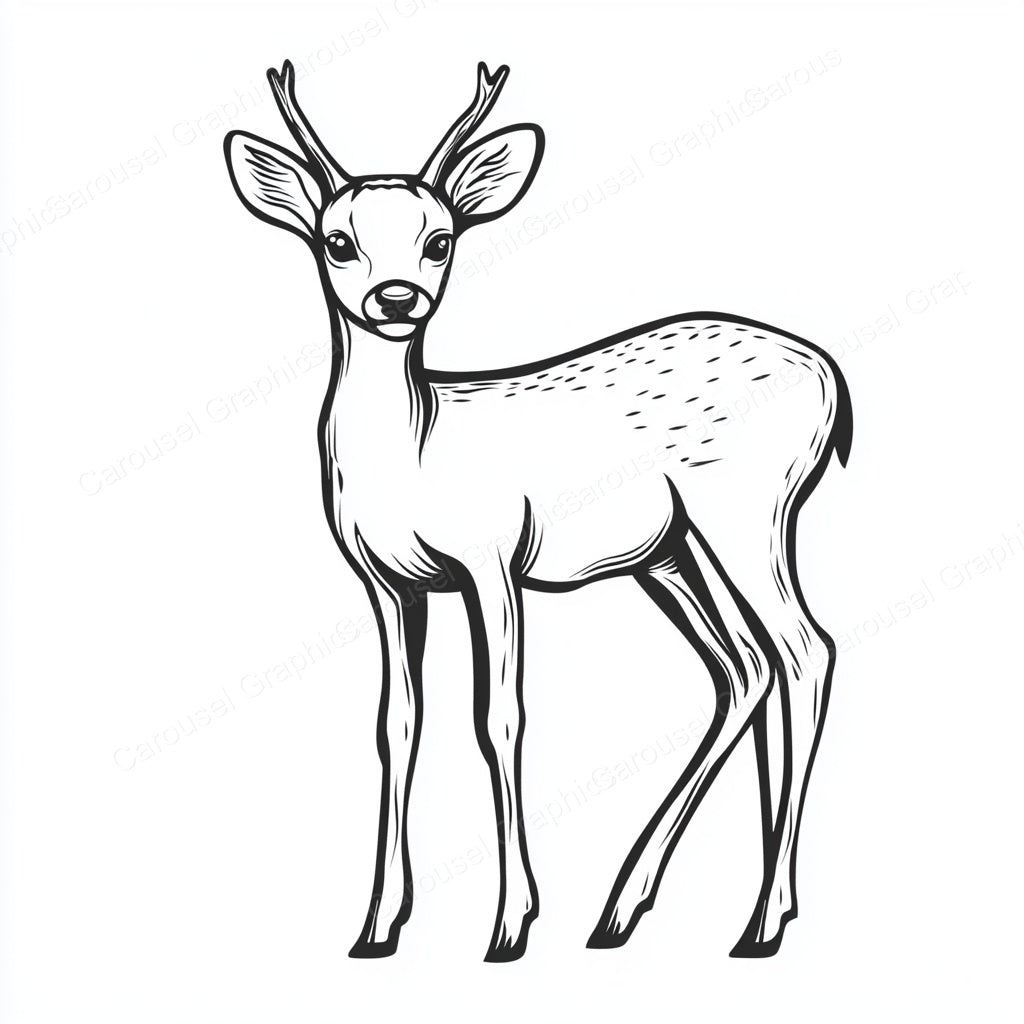 Deer Vector Graphic preview