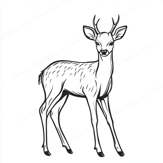 Deer Vector Graphic preview
