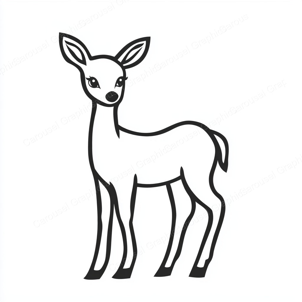 Deer Vector Graphic preview