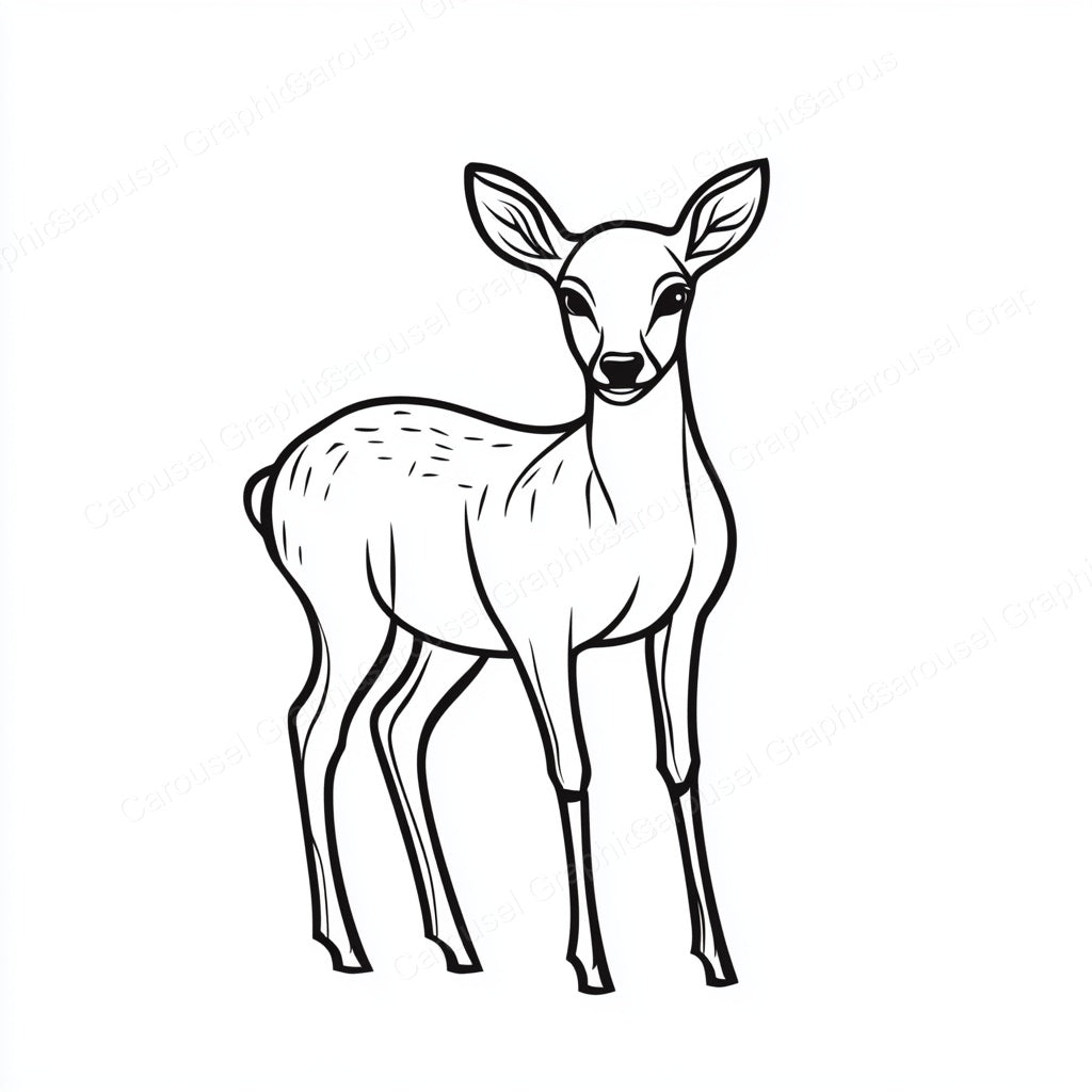 Deer Vector Graphic preview