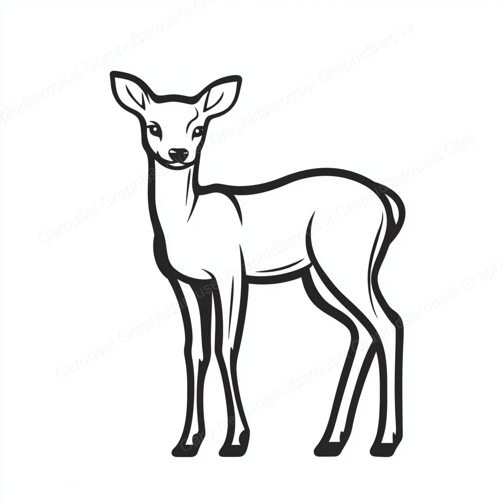 Deer Vector Graphic preview