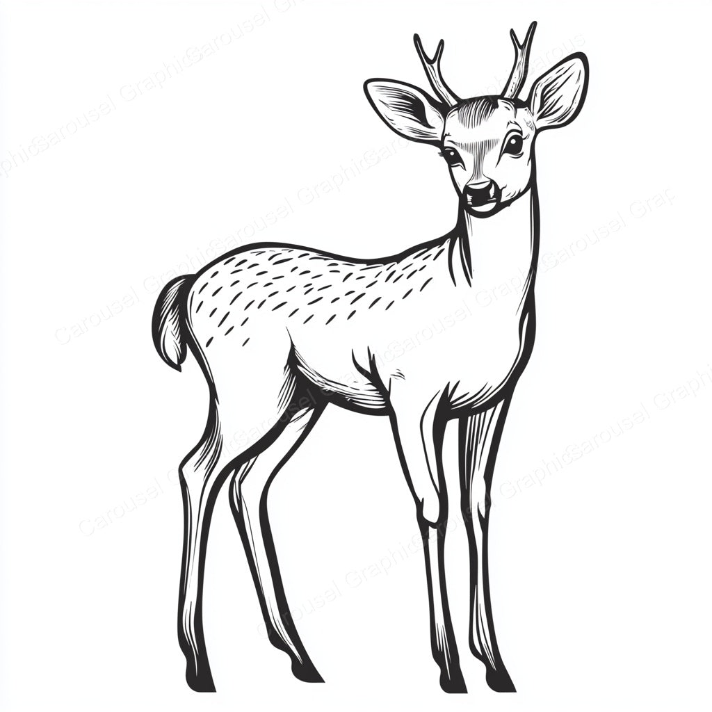 Deer Vector Graphic preview