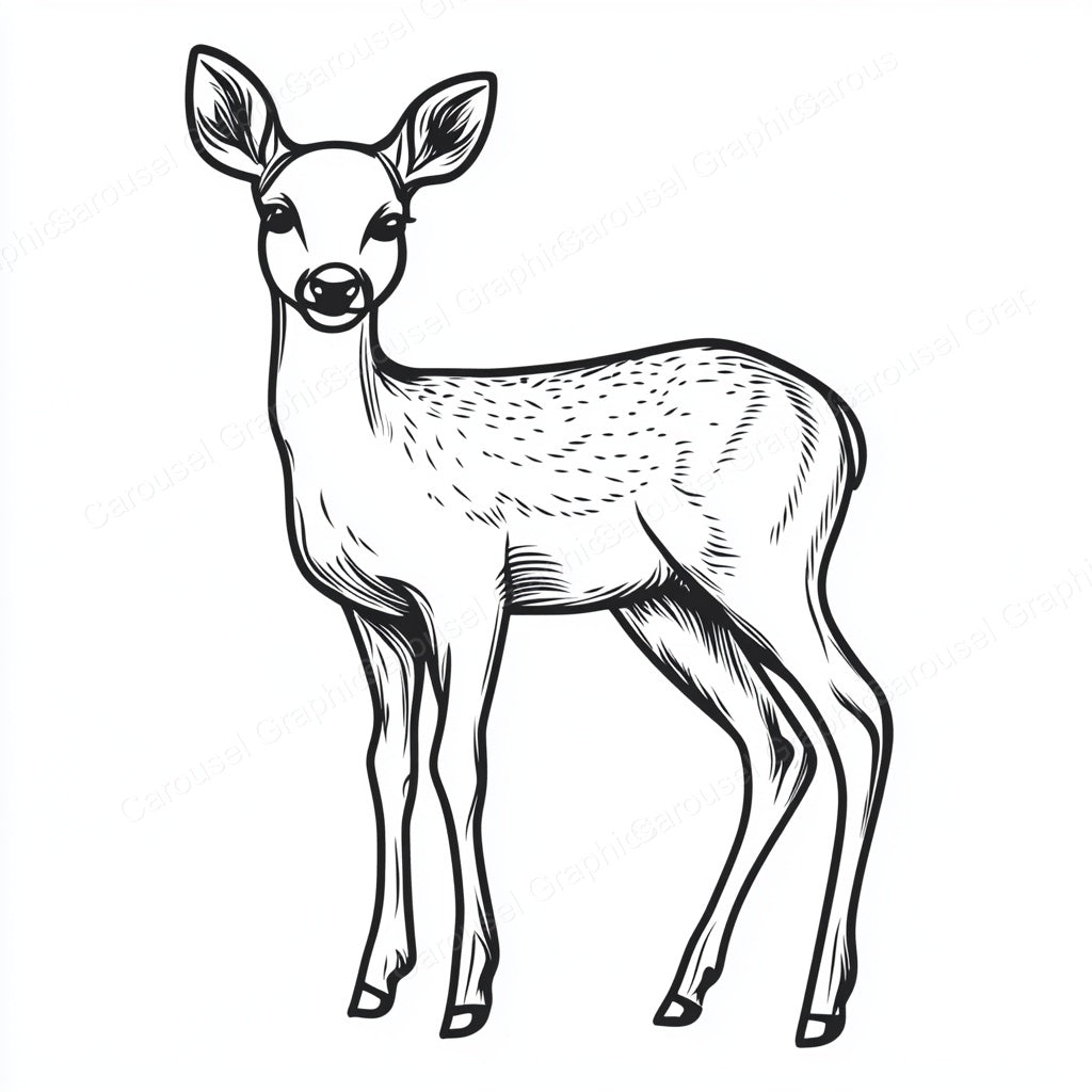 Deer Vector Graphic preview