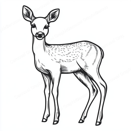 Deer Vector Graphic preview