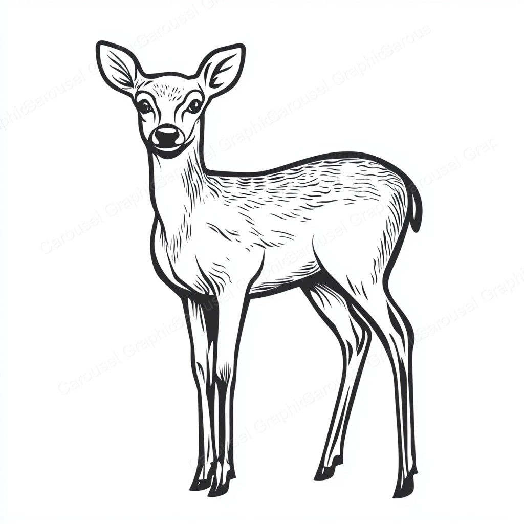 Deer Vector Graphic preview