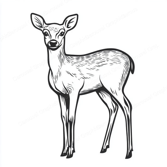Deer Vector Graphic preview
