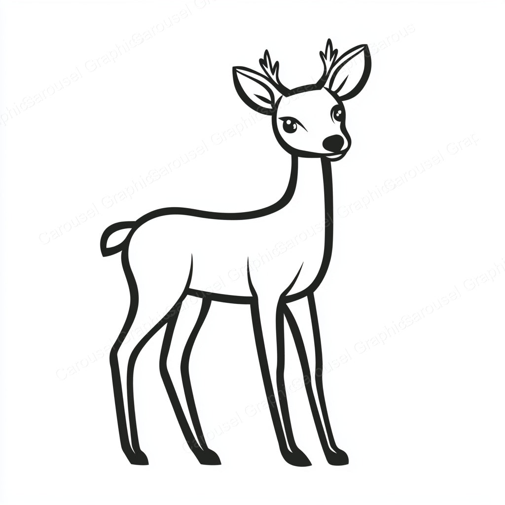 Deer Vector Graphic preview