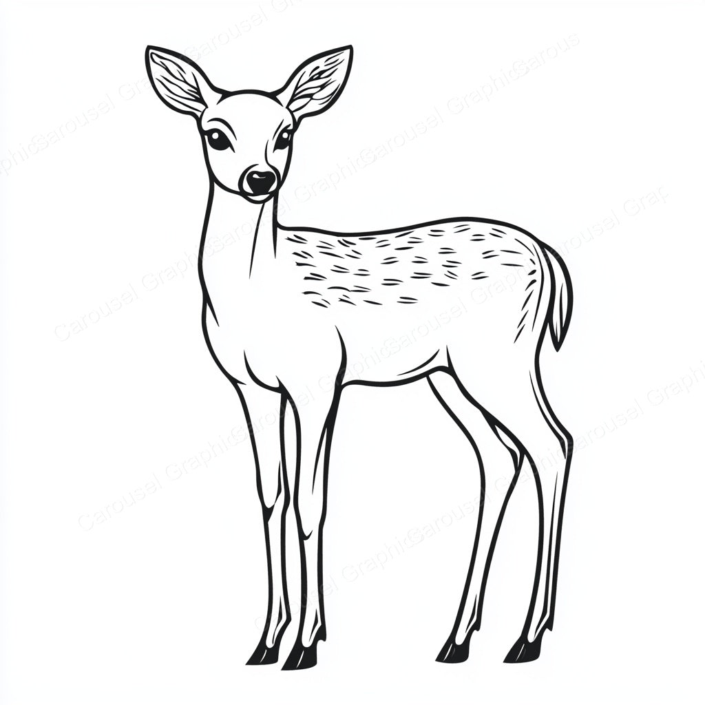 Deer Vector Graphic preview