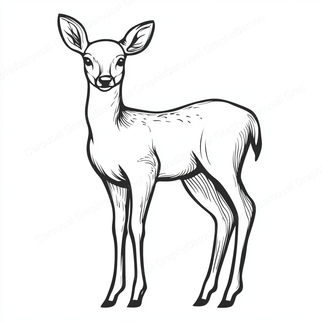 Deer Vector Graphic preview