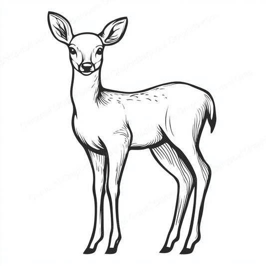 Deer Vector Graphic preview