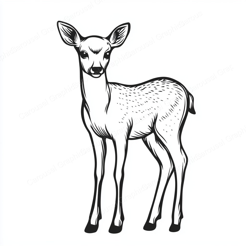 Deer Vector Graphic preview