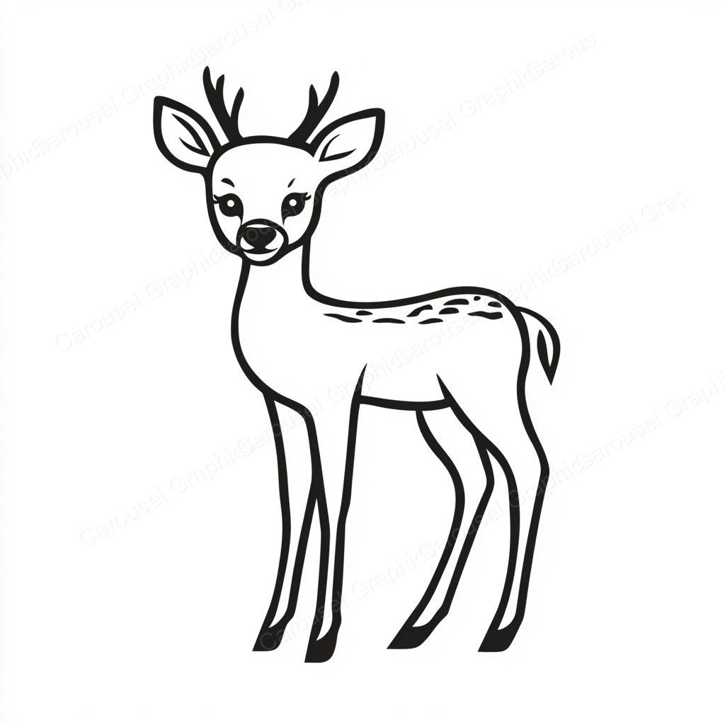 Deer Vector Graphic preview