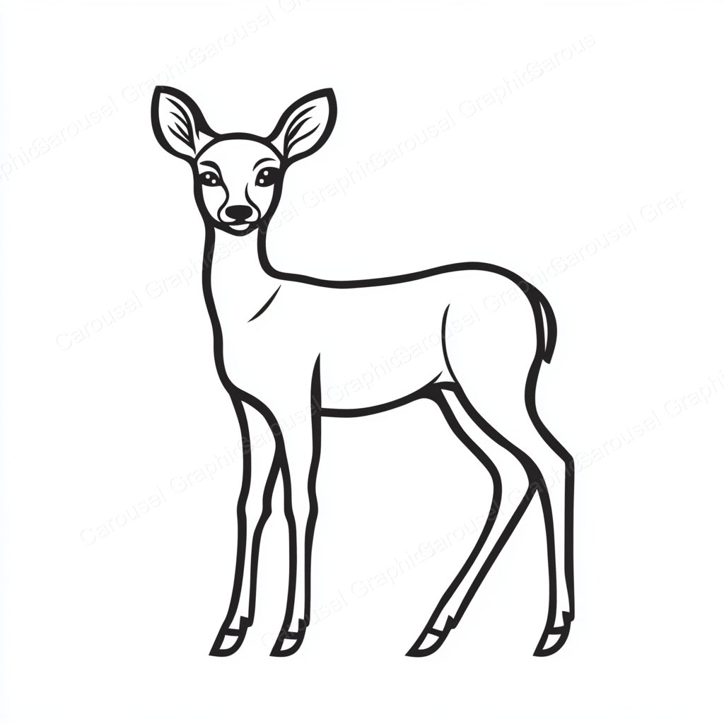 Deer Vector Graphic preview