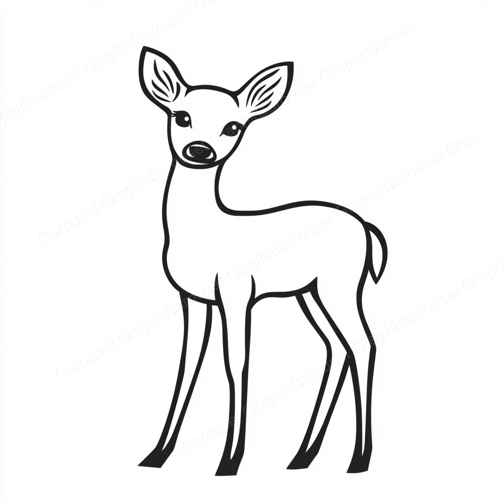 Deer Vector Graphic preview