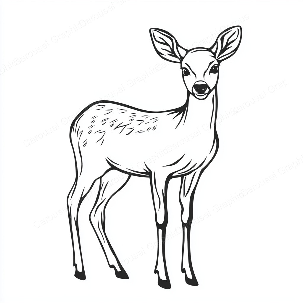 Deer Vector Graphic preview