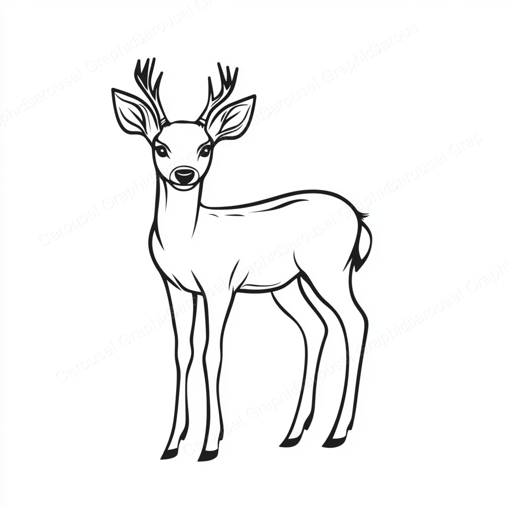 Deer Vector Graphic preview