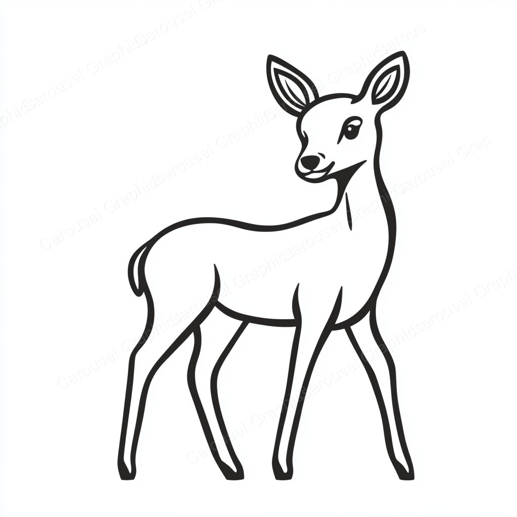 Deer Vector Graphic preview