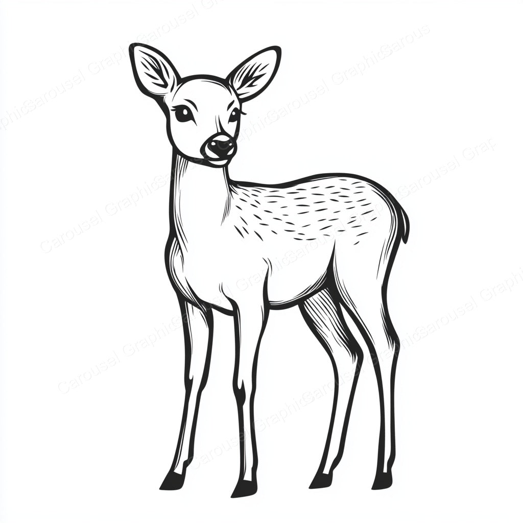 Deer Vector Graphic preview