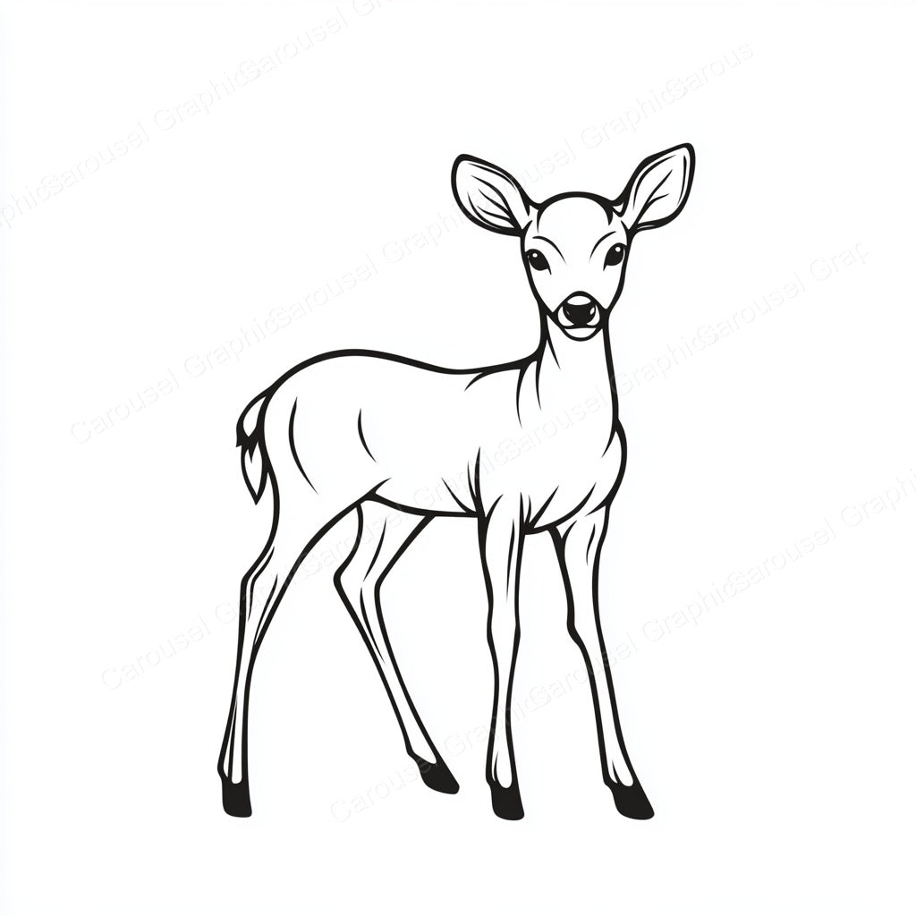 Deer Vector Graphic preview