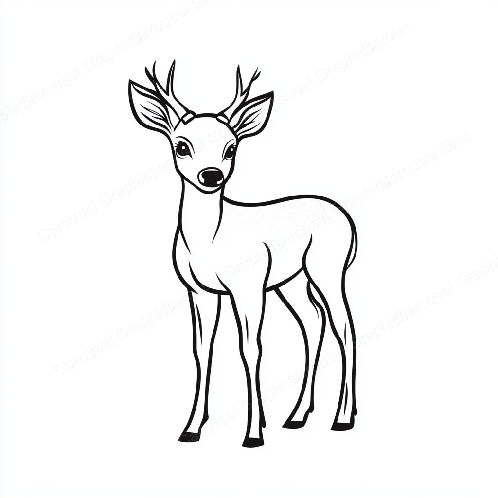 Deer Vector Graphic preview