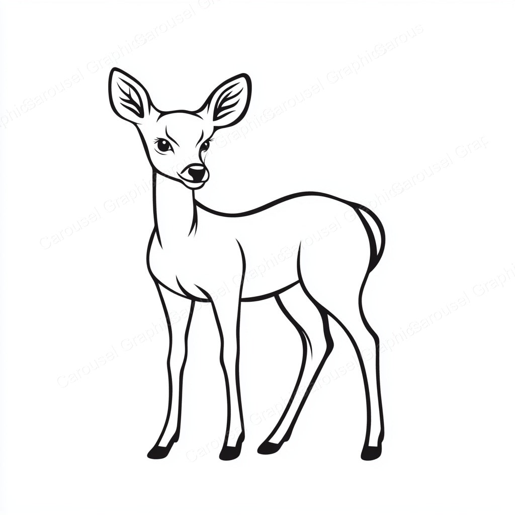Deer Vector Graphic preview
